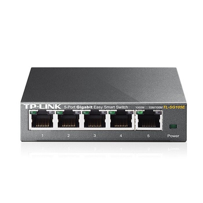 TP-Link TP-Link TL-SG105E 5-Poorts Gigabit Easy Smart Switch - Netwerkswitch met QoS en VLAN