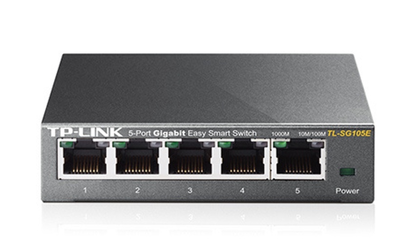 TP-Link TP-Link TL-SG105E 5-Poorts Gigabit Easy Smart Switch - Netwerkswitch met QoS en VLAN
