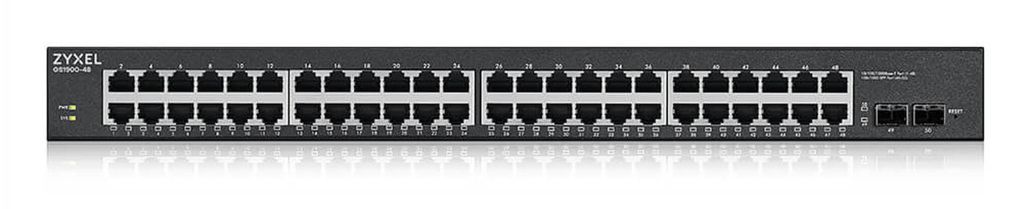 Zyxel Zyxel GS1900-48HPv2 48-poorts Smart Managed PoE+ Switch (170W)