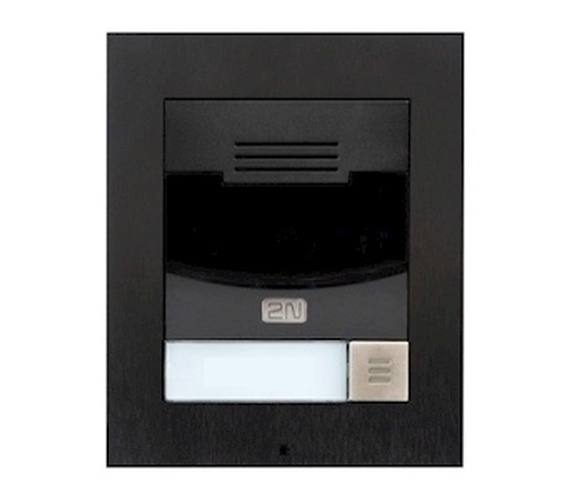 2N 2N IP Solo Audio Intercom Opbouw - 1 Sneltoets - Zwart (9155301bs)