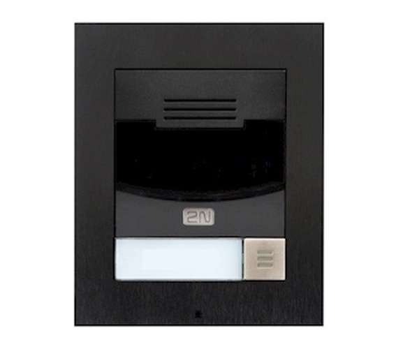 2N 2N IP Solo Audio Intercom Opbouw - 1 Sneltoets - Zwart (9155301bs)