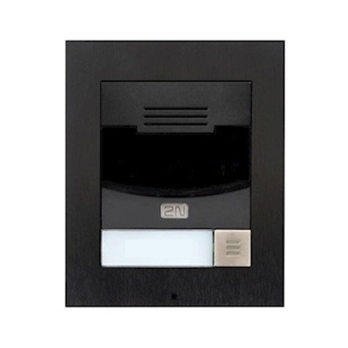 2N 2N IP Solo Audio Intercom Opbouw - 1 Sneltoets - Zwart (9155301bs)