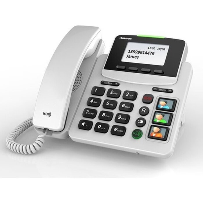 Akuvox Akuvox R15P VoIP Seniorentelefoon met SOS-Pendant en Fototoetsen