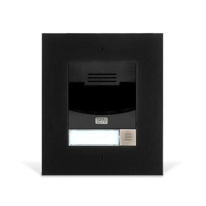 2N 2N IP Solo Inbouw Intercom met HD Camera - Zwart (9155301CBF)