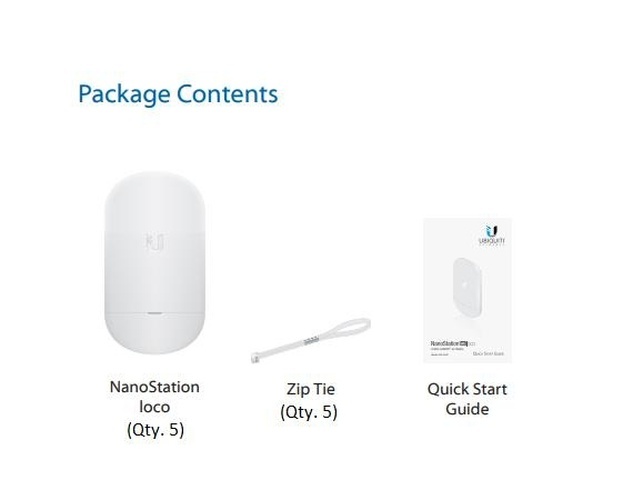 Ubiquiti Ubiquiti NanoStation 5AC Loco (5-pack) - 5 GHz Draadloze CPE