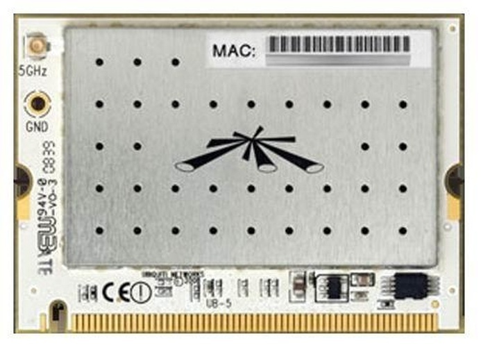 Ubiquiti Ubiquiti UB5 802.11a Mini-PCI Radiokaart (UB5)