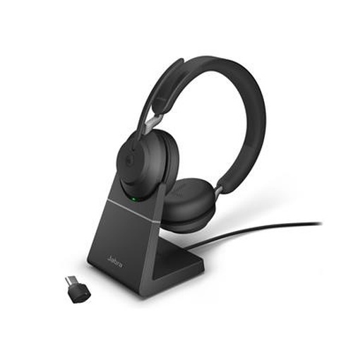 Jabra Jabra Evolve2 65 UC Stereo Draadloze Headset met Laadstation - Zwart