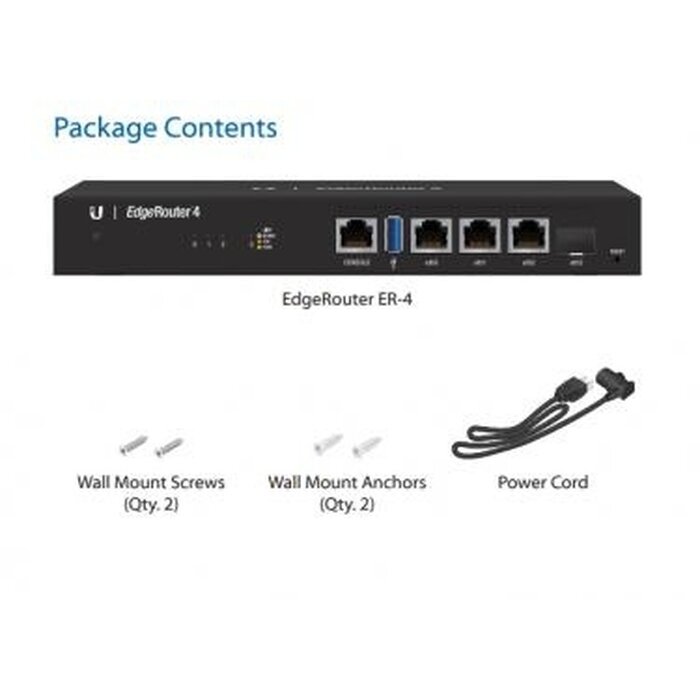 Ubiquiti Ubiquiti EdgeRouter 4 (ER-4) - Gigabit Router met SFP Poort