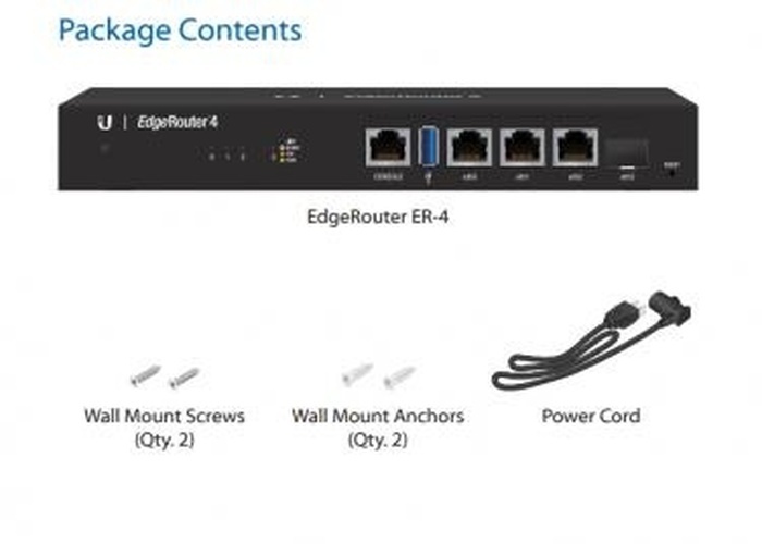 Ubiquiti Ubiquiti EdgeRouter 4 (ER-4) - Gigabit Router met SFP Poort