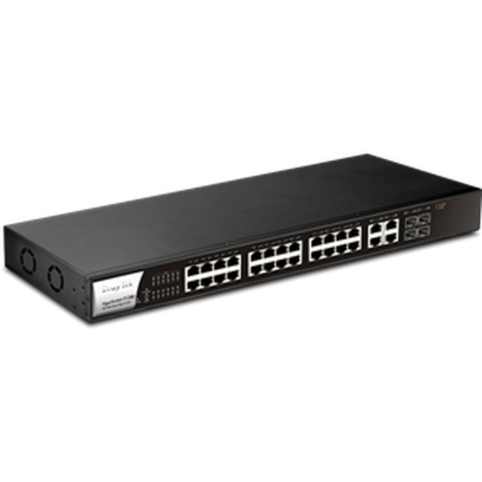 Draytek Draytek VigorSwitch P1282 - 24-Poorts Gigabit PoE+ Switch (400W)