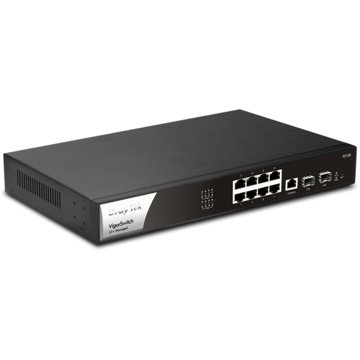 Draytek Draytek VigorSwitch P2100 Managed PoE+ Switch (140W, 2x SFP)