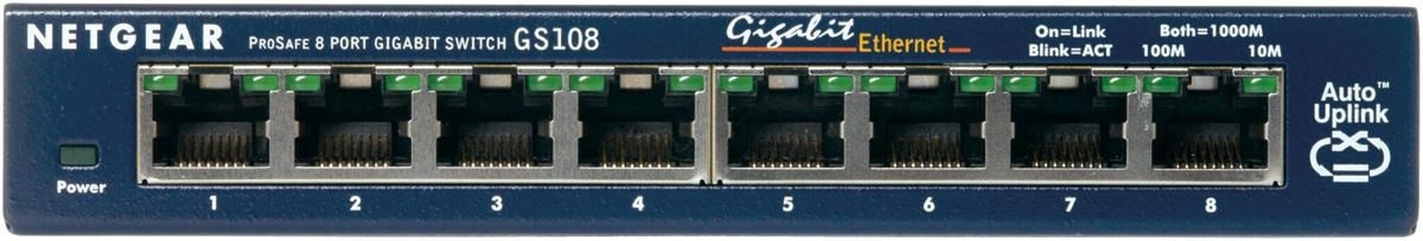 Netgear Netgear GS108 8-Poorts Gigabit Switch (GS108GE)
