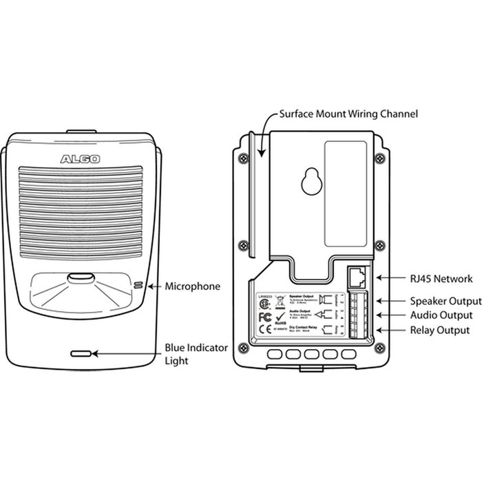 Algo Algo 8180 SIP Audio Alerter PoE Externe Bel (106 dBA)