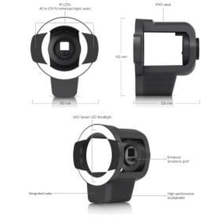Ubiquiti Ubiquiti UniFi AI Pro Enhancer - Radar, IR & Floodlight Module (Zwart)