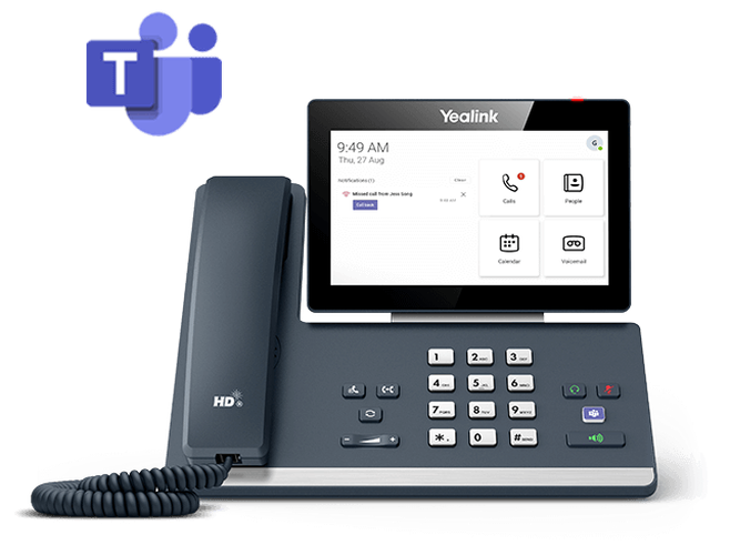Yealink Yealink Originele Vervangende Telefoonhoorn (Handset) voor MP56 en MP58 Zwart