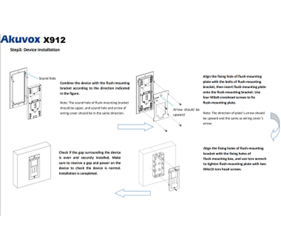 Akuvox Akuvox Inbouwdoos voor X912S Intercom (X912-INSTALLATIONKIT)