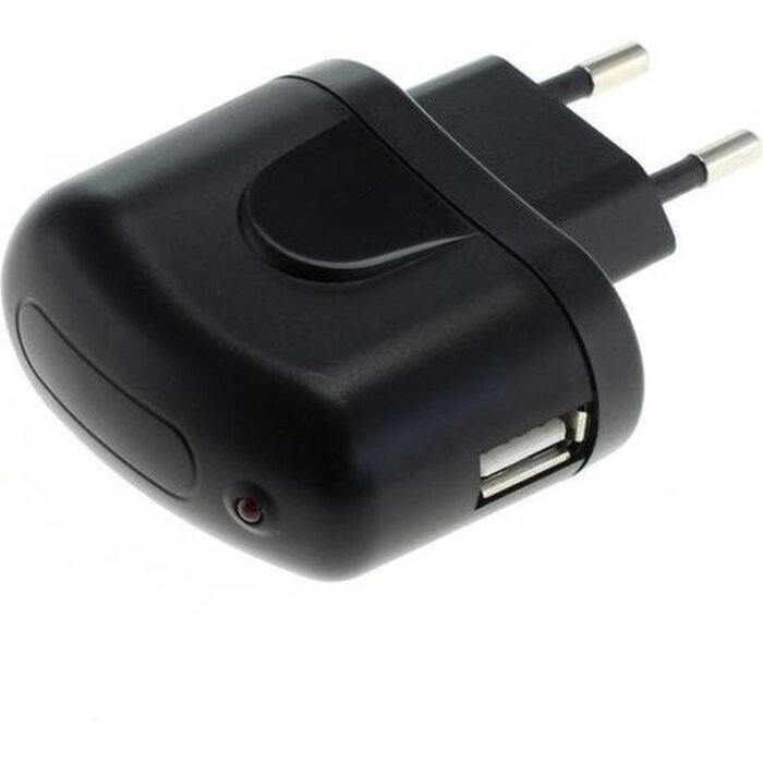 Gecko Gecko Thuislader met Vaste Lightning Kabel - 2.1A - 1.5m - Zwart
