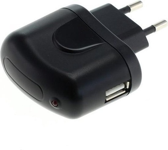 Gecko Gecko Thuislader met Vaste Lightning Kabel - 2.1A - 1.5m - Zwart