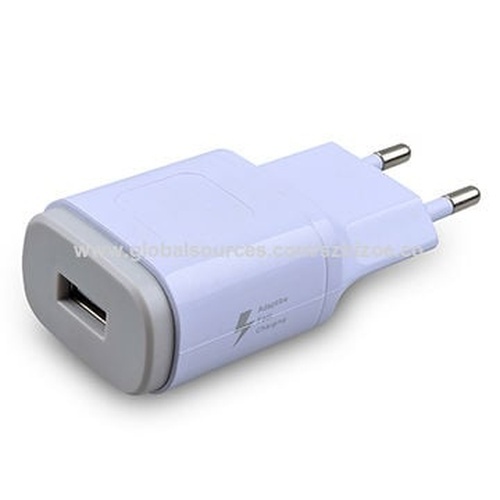 Quick & Easy Dubbele USB Wandoplader 2.4A - Wit - Voordeelverpakking (5-Pack)