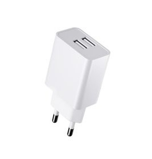 Quick & Easy Dubbele USB Wandoplader 2.4A - Wit - Voordeelverpakking (5-Pack)