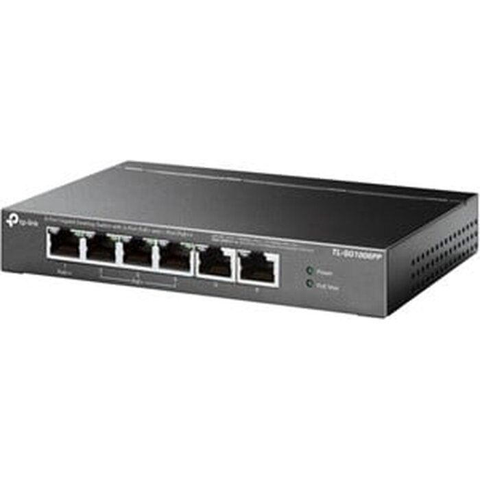 TP-Link TP-Link TL-SG1006PP 6-Poorts Gigabit Switch (1x PoE++, 3x PoE+, 64W)