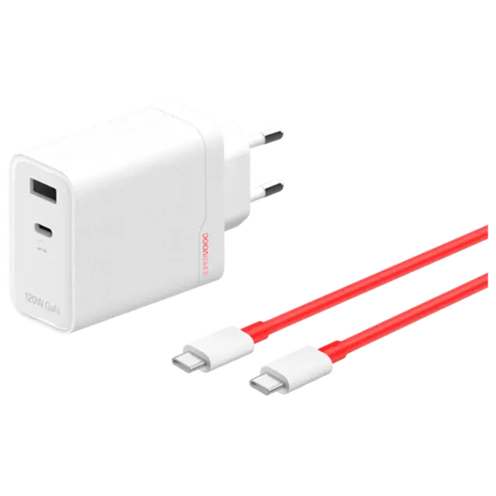 OnePlus OnePlus SuperVOOC USB-C + USB-A Snellader 120W - Wit
