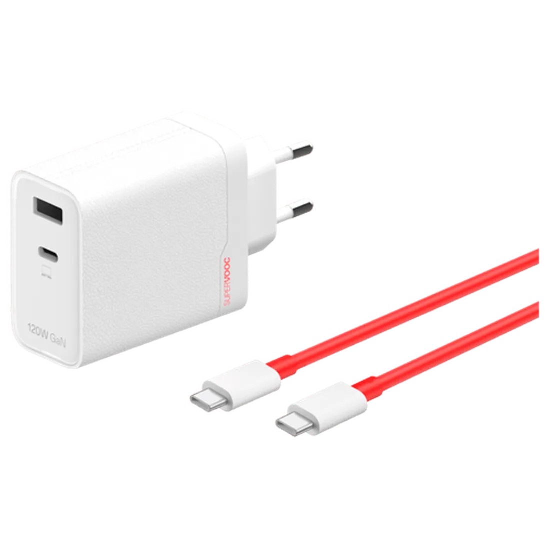 OnePlus OnePlus SuperVOOC USB-C + USB-A Snellader 120W - Wit