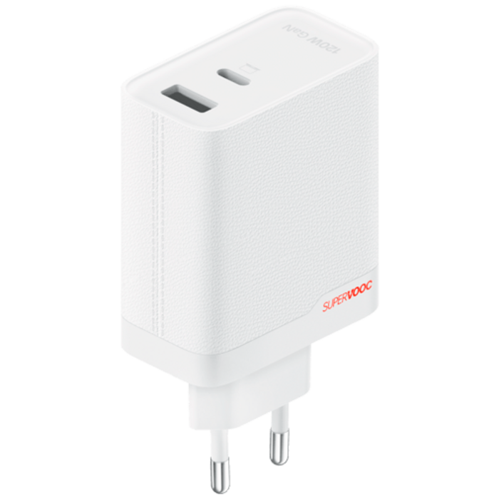 OnePlus OnePlus SuperVOOC USB-C + USB-A Snellader 120W - Wit