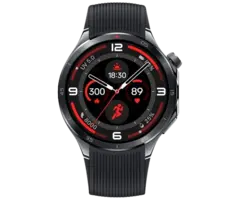 OnePlus OnePlus Watch 3 Smartwatch Zwart (Zwarte Rubberen Band)