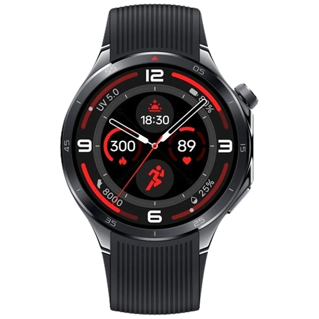 OnePlus OnePlus Watch 3 Smartwatch Zwart (Zwarte Rubberen Band)