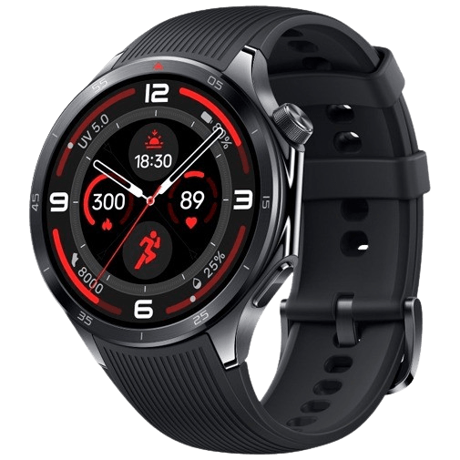 OnePlus OnePlus Watch 3 Smartwatch Zwart (Zwarte Rubberen Band)