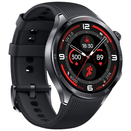 OnePlus OnePlus Watch 3 Smartwatch Zwart (Zwarte Rubberen Band)