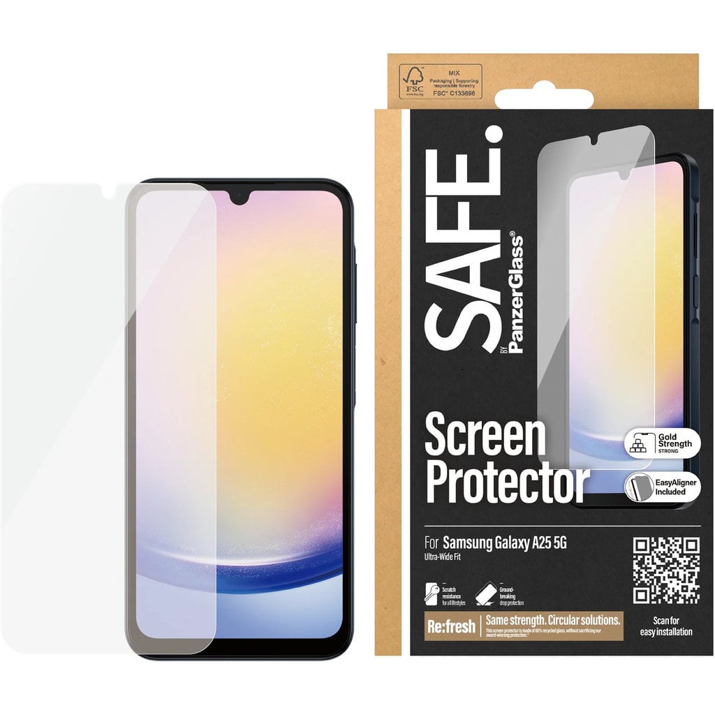 SAFE by PanzerGlass SAFE by PanzerGlass Samsung Galaxy A25 5G Screen Protector - Ultra-Wide Fit