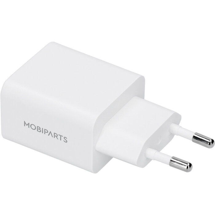 Mobiparts Mobiparts Thuislader Dual USB-C / USB-A 30W Wit (Bulk)