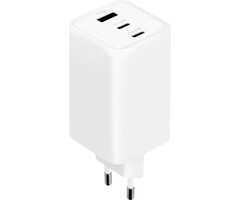 Mobiparts Mobiparts GaN Snellader 100W - 2x USB-C / 1x USB-A - PD 3.0 & QC - Wit