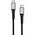 Mobiparts USB-C naar USB-C Geweven Kabel 100W - 1,5m - Zwart