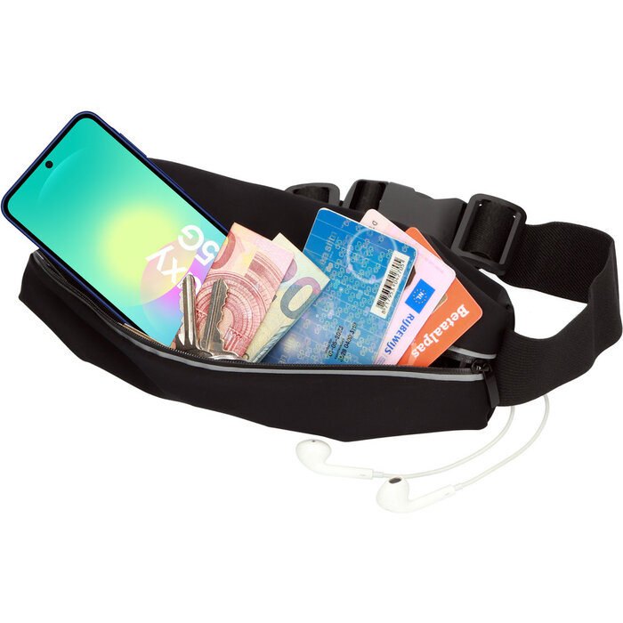 Mobiparts Mobiparts Comfort Fit Sport Belt voor Samsung Galaxy A27 - Zwart