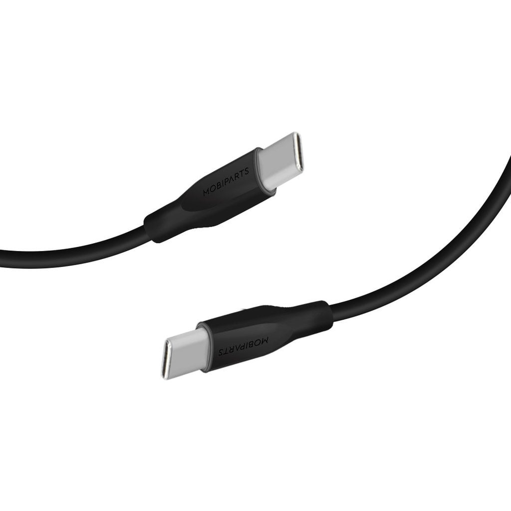 Mobiparts Mobiparts 30W Thuislader Dual USB-C/USB-A met USB-C Kabel - Zwart