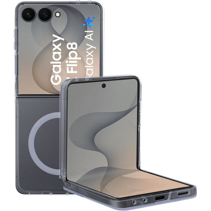 Mobiparts Mobiparts Hardcover voor Samsung Galaxy Z Flip 8 - Clear (MagSafe Compatible)