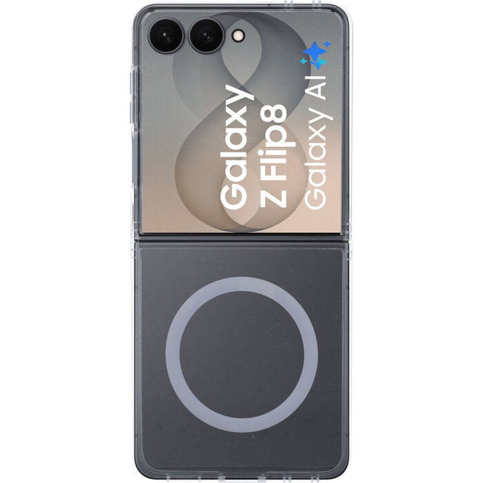 Mobiparts Mobiparts Hardcover voor Samsung Galaxy Z Flip 8 - Clear (MagSafe Compatible)