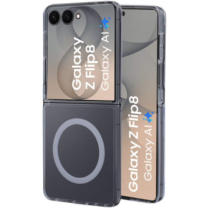 Mobiparts Mobiparts Hardcover voor Samsung Galaxy Z Flip 8 - Clear (MagSafe Compatible)