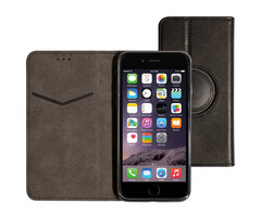 Mobiparts Mobiparts Classic Wallet Case Zwart - Universeel Maat L