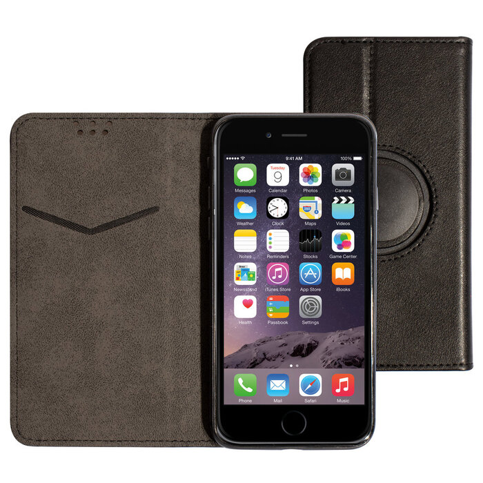 Mobiparts Mobiparts Classic Wallet Case Zwart - Universeel Maat L