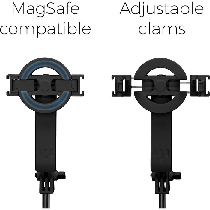 Mobiparts Mobiparts Selfie Stick met TriPod en MagSafe Zwart - Promo 5+1 Pack