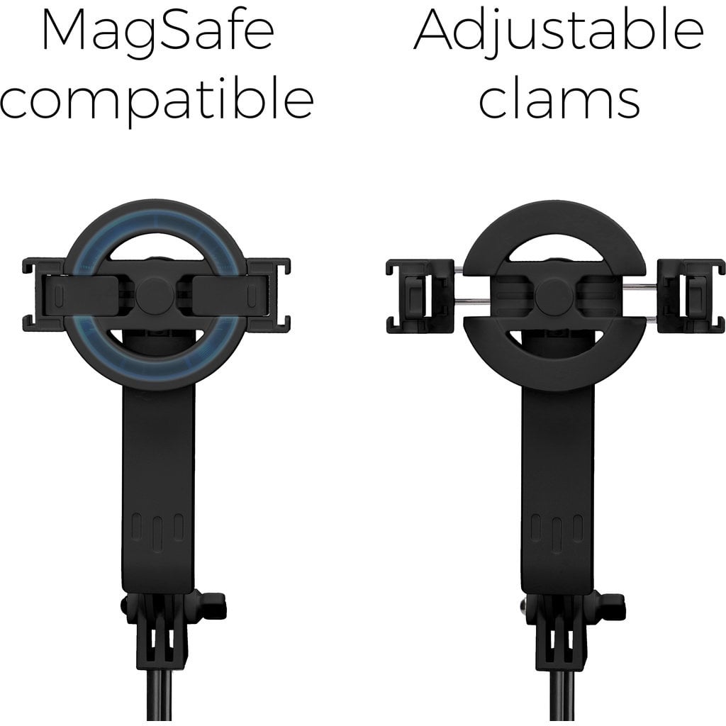 Mobiparts Mobiparts Selfie Stick met TriPod en MagSafe Zwart - Promo 5+1 Pack