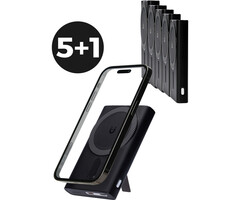 Mobiparts Mobiparts MagSafe Powerbank 5000 mAh met Stand - 15W (5+1 Bundel)
