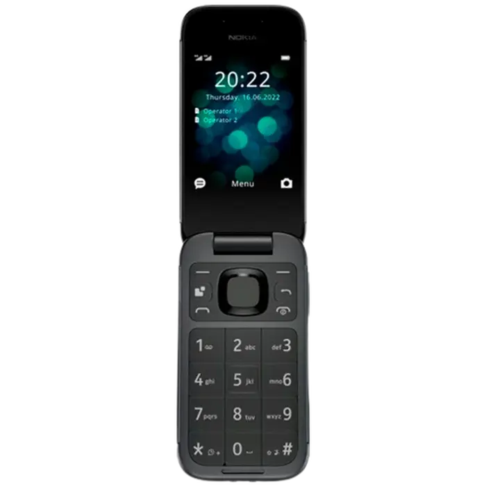 HMD HMD 2660 Flip Zwart - 4G Klaptelefoon met Dubbel Scherm