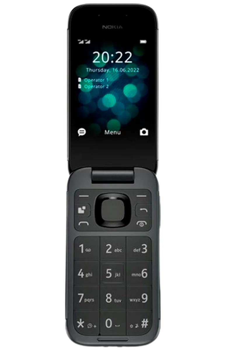 HMD HMD 2660 Flip Zwart - 4G Klaptelefoon met Dubbel Scherm