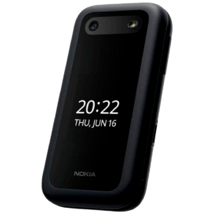 HMD HMD 2660 Flip Zwart - 4G Klaptelefoon met Dubbel Scherm