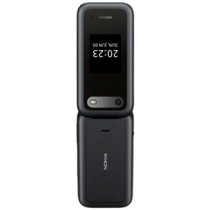 HMD HMD 2660 Flip Zwart - 4G Klaptelefoon met Dubbel Scherm